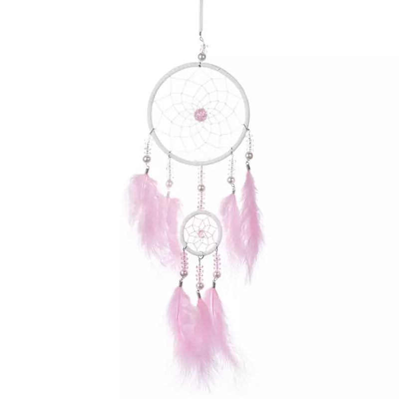 Mandala Expansion 35cm – Attrape-rêve Dentelle Macramé – Déco Murale Méditation Rouge