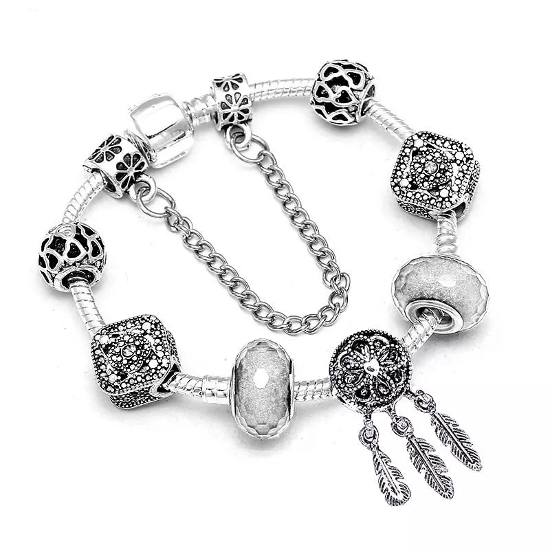 Bracelet Attrape-rêve Plaqué Argent | Maison de l'attrape-rêve