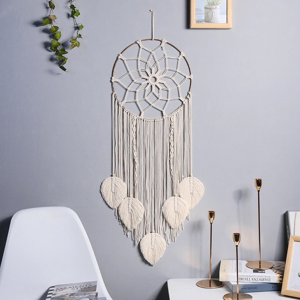 Attrape-rêve macramé feuille guirlande LED Capteur Dream catcher ! - Achat  & prix