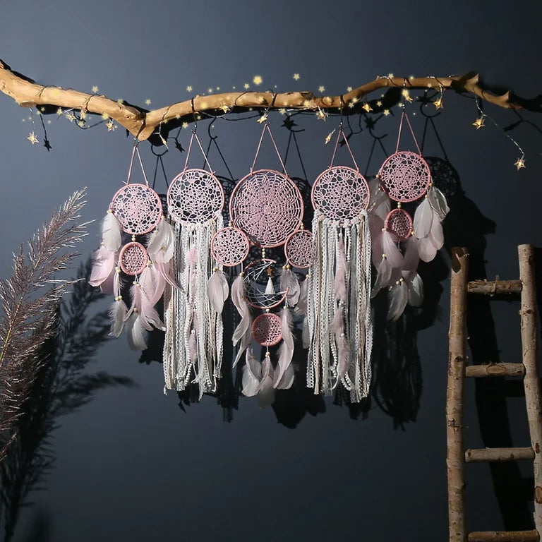 Tête de lit Attrape-rêve Rose 🩷