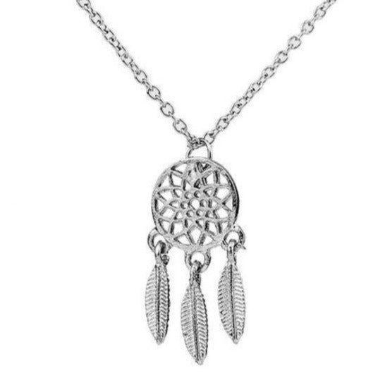 Collier Attrape-rêve en Acier inoxydable
