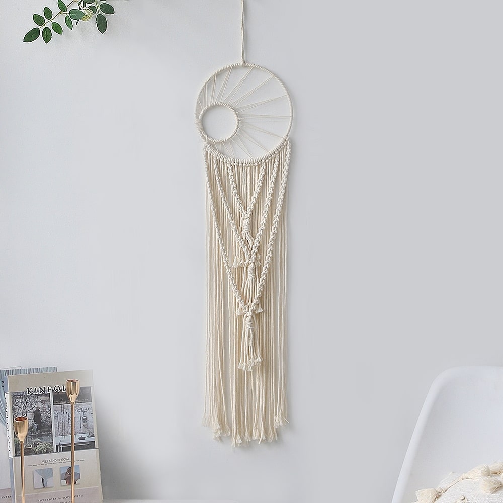 Comment réaliser un attrape-rêve géométrique en macramé ? | Leroy Merlin Comment réaliser un attrape-rêve géométrique en macramé ? | Leroy Merlin