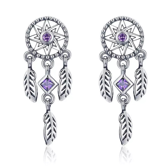 Boucles d'oreilles accroche rêve