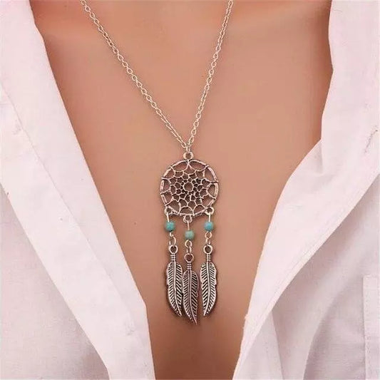 Collier Attrape-rêve avec plume